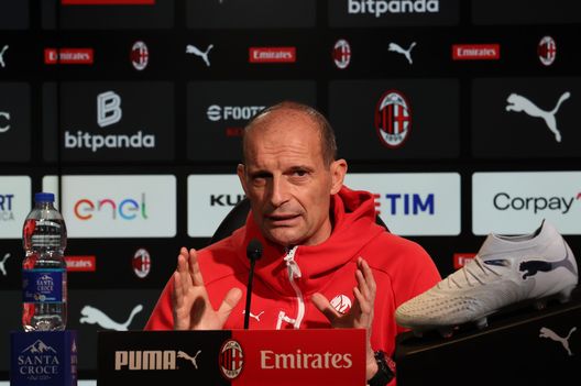 CAIRATE, ITALY - MARCH 20: Head coach AC Milan Massimiliano Allegri speaks with the media during press conference at Milanello on March 20, 2026 in Cairate, Italy. (Photo by Claudio Villa/AC Milan via Getty Images) Allegri pre Milan-Torino: “Modric? Giocatori cosi sarà difficile ritrovarli” - immagine 1