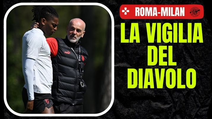 Leao Pioli AC Milan AS Roma Milan-Roma 0-1 Europa League 2023-2024