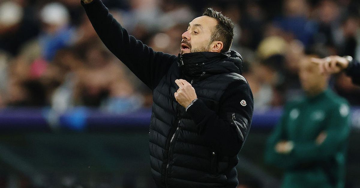 De Zerbi si dimette dall’OM, il figlio di Caressa prende in giro Adani: commento eloquente