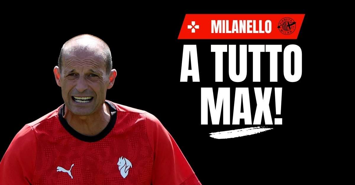 Allenamenti Milan, Allegri: “Così spacco la porta!”. La carica di Max | VIDEO Allenamenti Milan, Allegri: “Così spacco la porta!”. La carica di Max | VIDEO