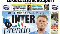 PRIMA PAGINA GAZZETTA DELLO SPORT OGGI: “McTominay esclusivo: Inter, ti prendo”
