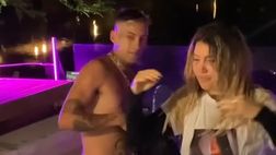 VIDEO / Wanda Nara festeggia il compleanno con il fidanzato: l’argentina finisce in acqua