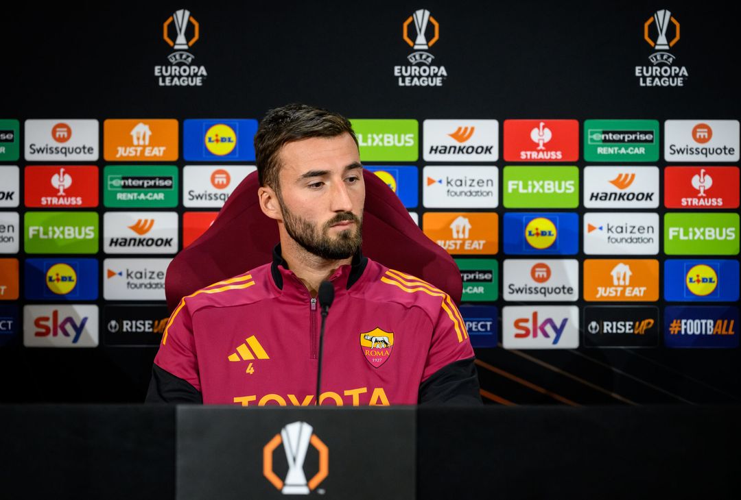 Roma-Midtjylland, la conferenza stampa di Gasperini e Cristante – FOTO GALLERY - immagine 8