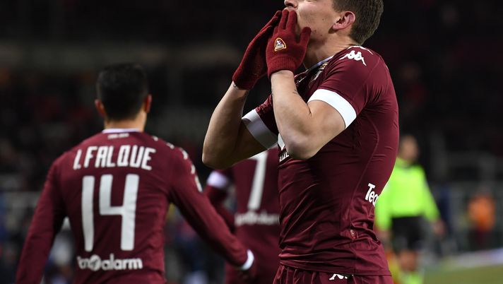 TURIN, ITALY - JANUARY 16: Andrea Belotti of FC Torino celebrates after scoring the opening goal during the Serie A match between FC Torino and AC Milan at Stadio Olimpico di Torino on January 16, 2017 in Turin, Italy. (Photo by Valerio Pennicino/Getty Images) Fuori casa e senza Belotti: ora il Toro deve fare il Toro - immagine 1