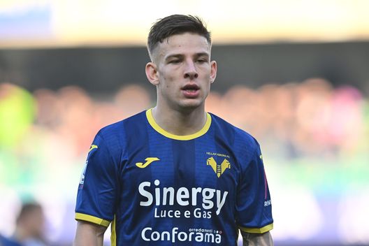 VERONA, ITALIA - 28 GENNAIO: Tomas Suslov, centrocampista del Verona e della Slovacchia Under 21. (Foto di Alessandro Sabattini/Getty Images) Under 21, Slovacchia-Italia: Nunziata punta su Baldanzi. Il pronostico di DDD- immagine 3
