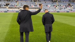 Lazio-Napoli, gli azzurri sono all’Olimpico: la ricognizione del terreno di gioco