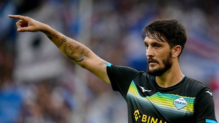 GENOA, ITALY - AUGUST 31: Luis Alberto of SS Lazio reacts during the Serie A match between UC Sampdoria and SS Lazio at Stadio Luigi Ferraris on August 31, 2022 in Genoa, Italy. (Photo by Marco Rosi - SS Lazio/Getty Images)  Napoli Lazio