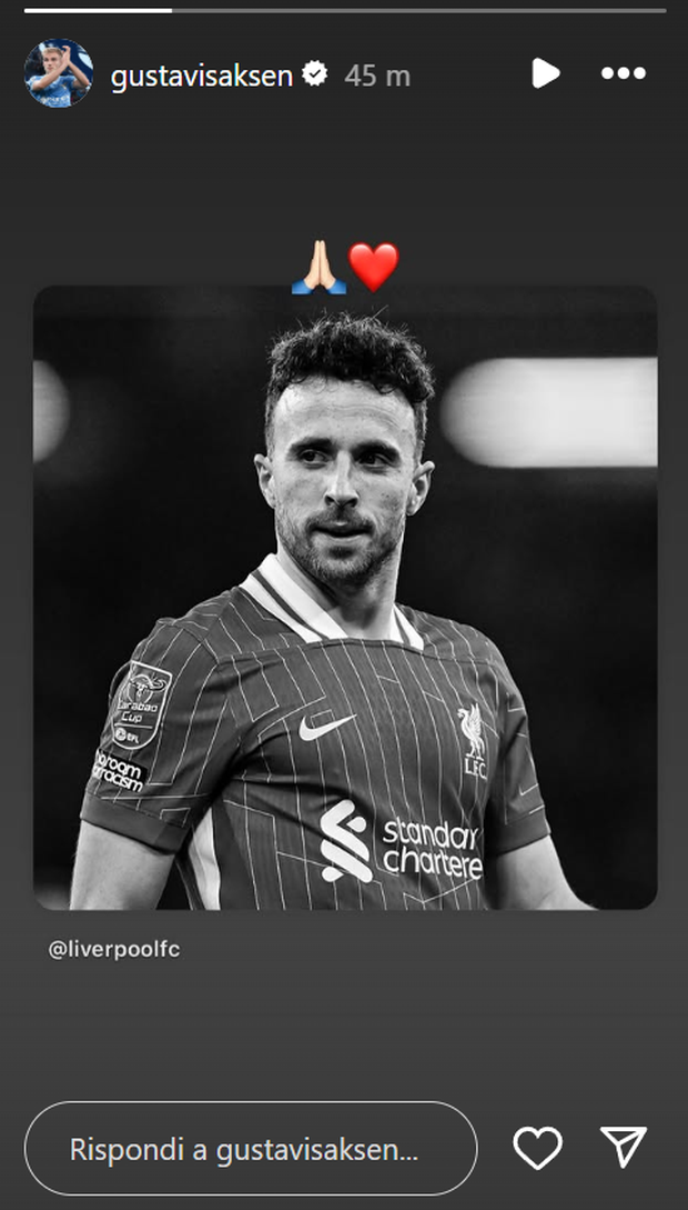 Lazio, il ricordo sui social dei giocatori biancocelesti per la morte di Diogo Jota- immagine 5