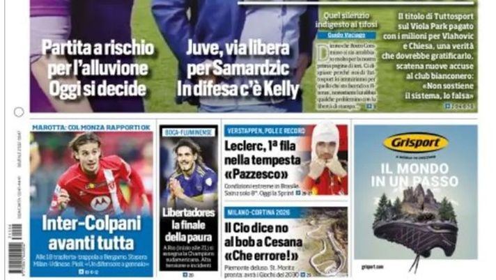 EDICOLA TS – Inter, avanti tutta per Colpani. Marotta: “Col Monza rapporti ok” - immagine 1