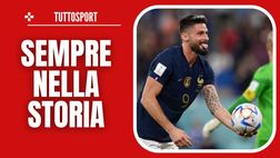 Francia-Gibilterra 14-0, brilla Giroud: ancora più record man