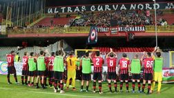 FOTO L’omaggio della Curva A del Napoli al giovane Samuele: lo striscione