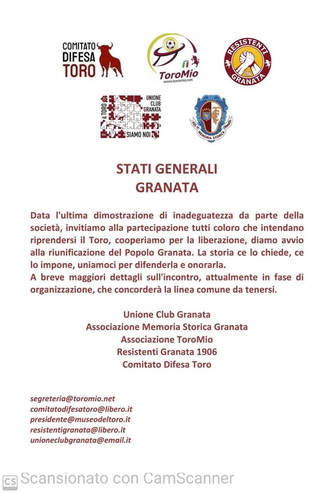 A Torino indetti gli “Stati Generali Granata” da alcuni movimenti di tifosi- immagine 2