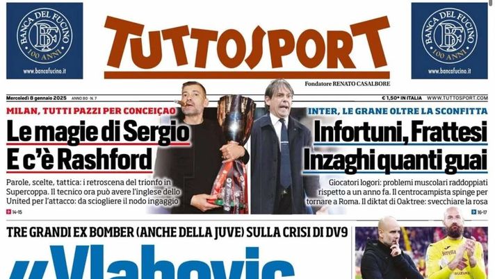 prima pagina tuttosport oggi