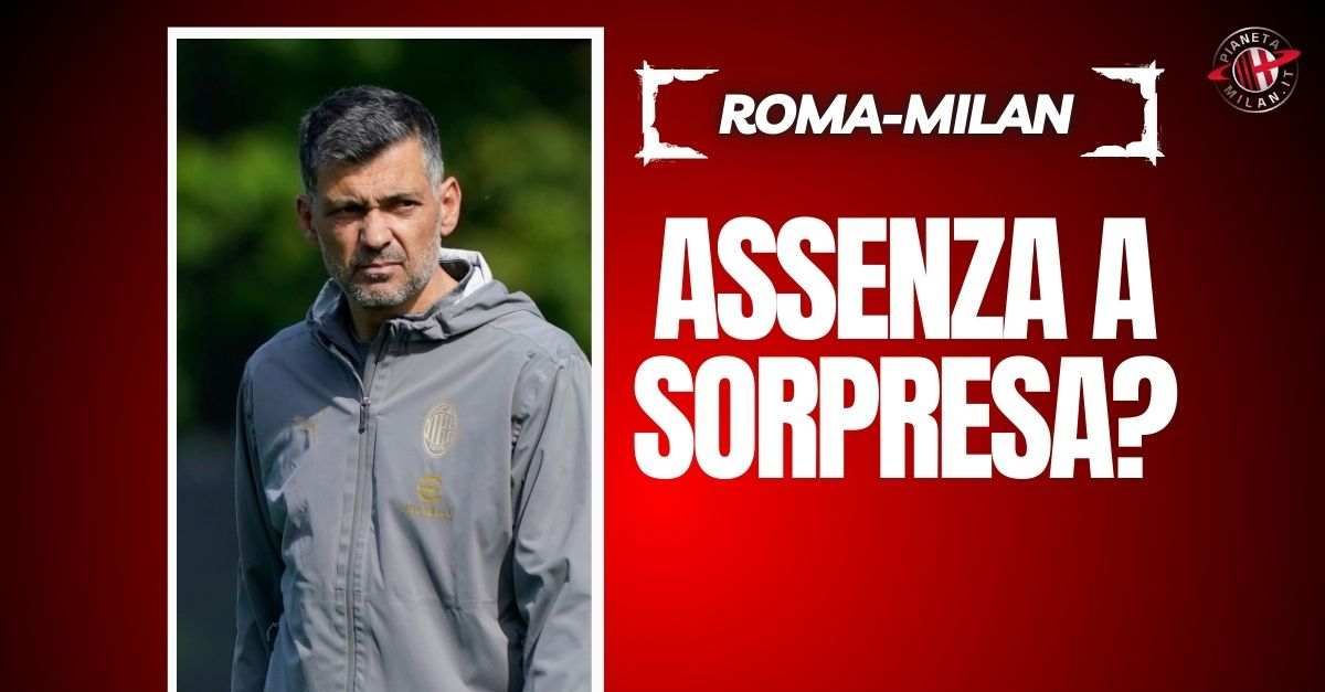 Roma Milan, per Conceicao una possibile assenza a sorpresa Roma Milan, per Conceicao una possibile assenza a sorpresa