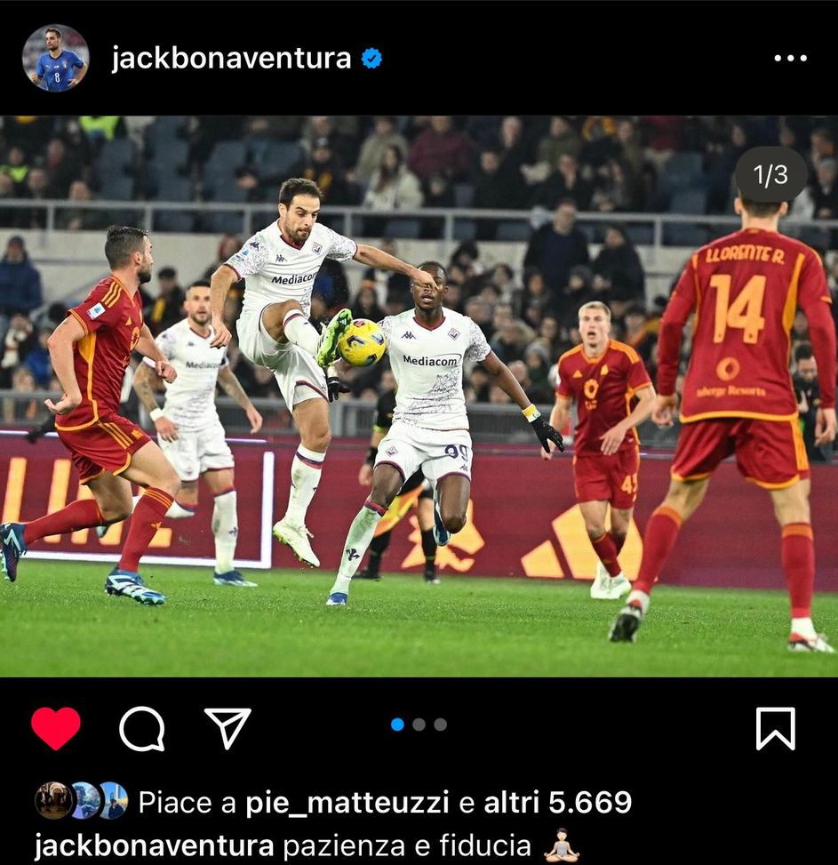 Un Bonaventura “zen” placa il rammarico viola: “Pazienza e fiducia”- immagine 2