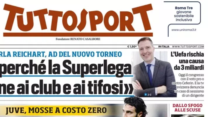prima pagina tuttosport