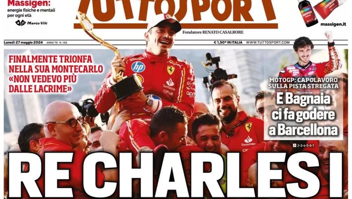 prima pagina tuttosport oggi