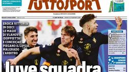 PRIMA PAGINA TUTTOSPORT OGGI: “Juve squadra antiscippo”