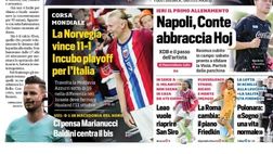 Il Napoli sui media: le prime pagine dei quotidiani di oggi
