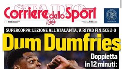 PRIMA PAGINA CORRIERE DELLO SPORT OGGI: “Napoli, Pellegrini è la prima scelta”