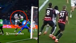 Bisseck spinge, Loftus no: gol Inter regolare, gol Milan annullato