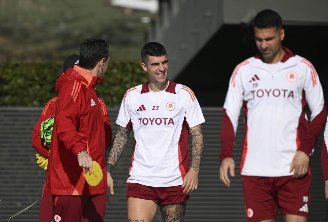 Trigoria, la rifinitura in vista dell’Eintracht Francoforte – FOTO GALLERY - immagine 30