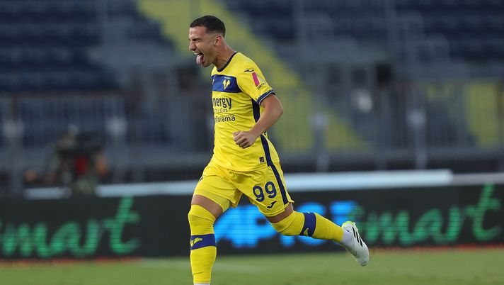 Federico Bonazzoli, attaccante dell'Hellas Verona (getty images)