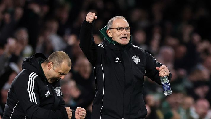 GLASGOW, SCOTLAND - OCTOBER 29: Martin O'Neill and Shaun Maloney Celebrates Celtic's opening goal during the Premier League match between Celtic and Falkirk at Celtic Park on October 29, 2025 in Glasgow, Scotland. (Photo by Ian MacNicol/Getty Images) Il Celtic e la scelta vincente O’Neill: “Mia moglie diceva che avrei sbagliato tutto” - immagine 1