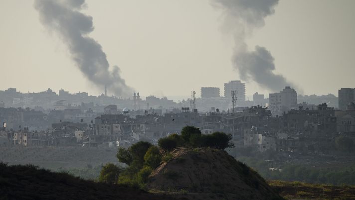 SDEROT, ISRAEL - OCTOBER 21: The results of incoming military strikes on Gaza City are seen from the border area on October 21, 2023 near Sderot Israel. As Israel prepares to invade the Gaza Strip in its campaign to vanquish Hamas, the Palestinian militant group that launched a deadly attack in southern Israel on October 7th, worries are growing of a wider war with multiple fronts, including at the country's northern border with Lebanon. Countries have scrambled to evacuate their citizens from Israel, and Israel has begun relocating residents some communities on its northern border. Meanwhile, hundreds of thousands of residents of northern Gaza have fled to the southern part of the territory, following Israel's vow to launch a ground invasion. (Photo by Leon Neal/Getty Images) Gaza