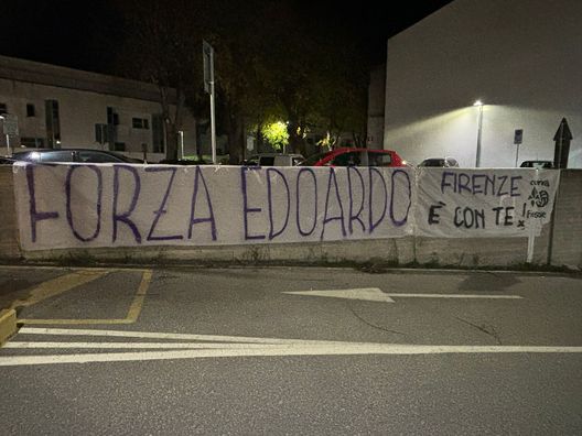 striscione Bove