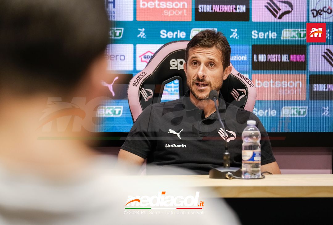 FOTO PALERMO, verso il Pisa: Alessio Dionisi in conferenza stampa (GALLERY) - immagine 9
