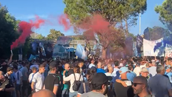 Protesta Lazio | Marea biancoceleste: fumogeni e cori – VIDEO