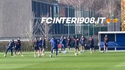 VIDEO FCIN1908 / L’Inter si allena in vista del Bodo: lo scambio Chivu-Sucic