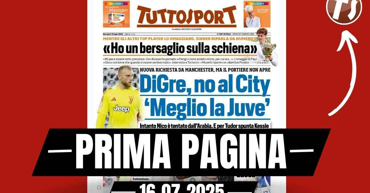 prima pagina tuttosport juventus per tudor spunta kessi233