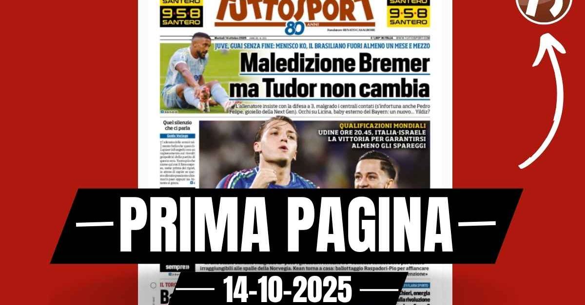 prima pagina tuttosport italia chiudiamola qui