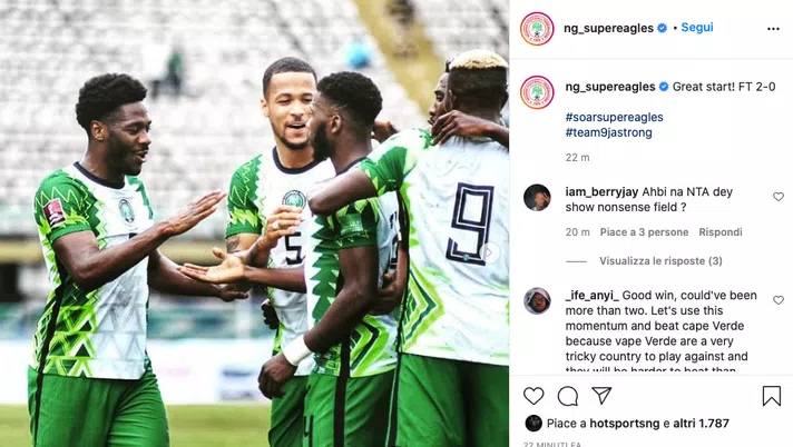 Qatar 2022, Nigeria-Liberia 2-0: per Aina una vittoria e 90′ da titolare - immagine 1