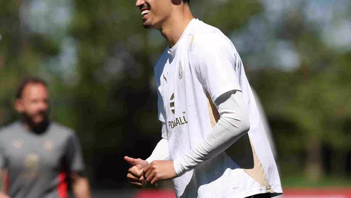 Tijjani Reijnders AC Milan allenamento Milanello