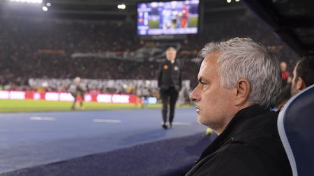 ROME, ITALY - NOVEMBER 12: AS Roma coach Josè Mourinho before the Serie A TIM match between SS Lazio and AS Roma at Stadio Olimpico on November 12, 2023 in Rome, Italy. (Photo by Luciano Rossi/AS Roma via Getty Images)