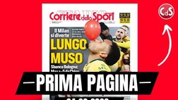 Prima pagina Corriere dello Sport: “Lungo muso: il Milan si diverte e sbanca Bologna”