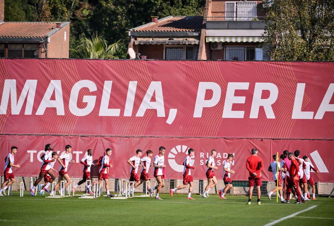 Trigoria, la rifinitura alla vigilia della gara contro l’Union SG – FOTO GALLERY - immagine 6