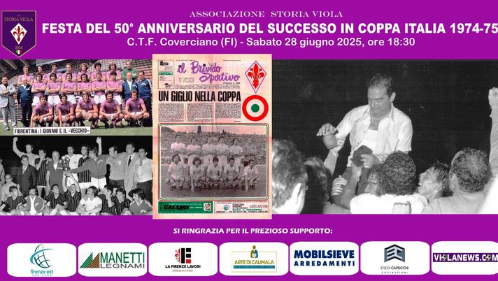 Stasera a Coverciano rivivrà la “grande notte” della Coppa Italia 1974-75 - immagine 1