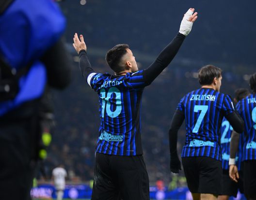 Lautaro Martinez esulta per la rete segnata durante Inter-Bologna.(Photo by Mattia Pistoia - Inter/Inter via Getty Images) Parma-Inter secondo ChatGPT: ecco l’analisi dell’IA- immagine 2