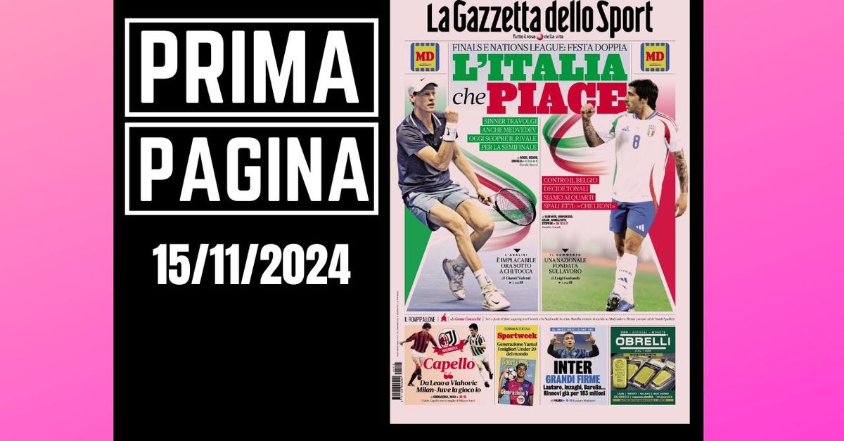 Prima pagina Gazzetta dello Sport: “Capello: ‘Milan Juve la gioco io