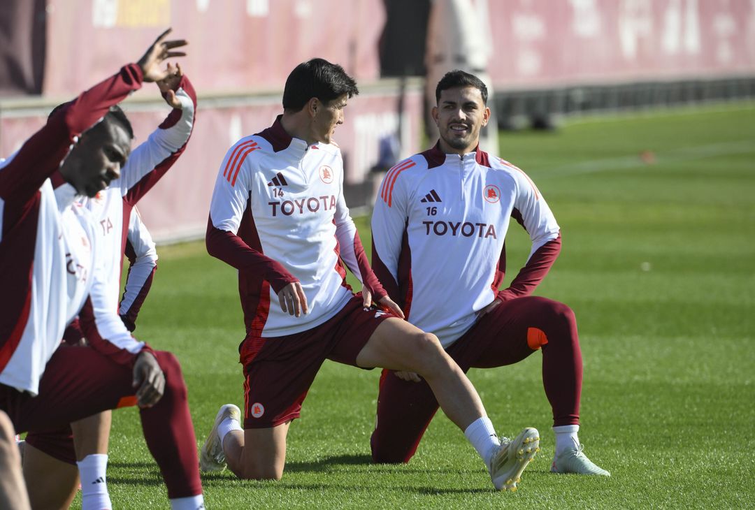 Trigoria, la rifinitura in vista dell’Eintracht Francoforte – FOTO GALLERY - immagine 16