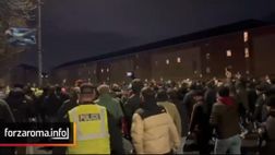 Celtic-Roma, il corteo dei tifosi giallorossi verso lo stadio