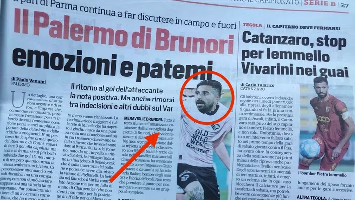 Brunori uomo copertina, ma il giornale commette una gaffe: la testa non è la sua. Ecco chi è - immagine 1