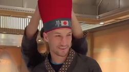 Ricordate Politano in versione chef personale di Simeone? Il backstage è anche meglio