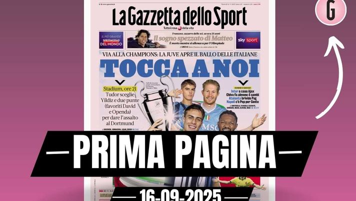 Prima pagina Gazzetta dello Sport: 'Dieta da superman, l'elisir di Modric'