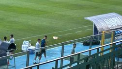 GALLERY Marin finisce a terra dopo uno scontro di gioco e lascia l’allenamento