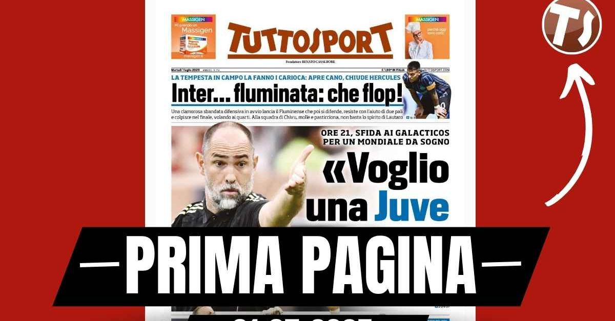 Prima pagina Tuttosport: “Tudor: ‘Voglio una Juventus Real Prima pagina Tuttosport: “Tudor: ‘Voglio una Juventus Real